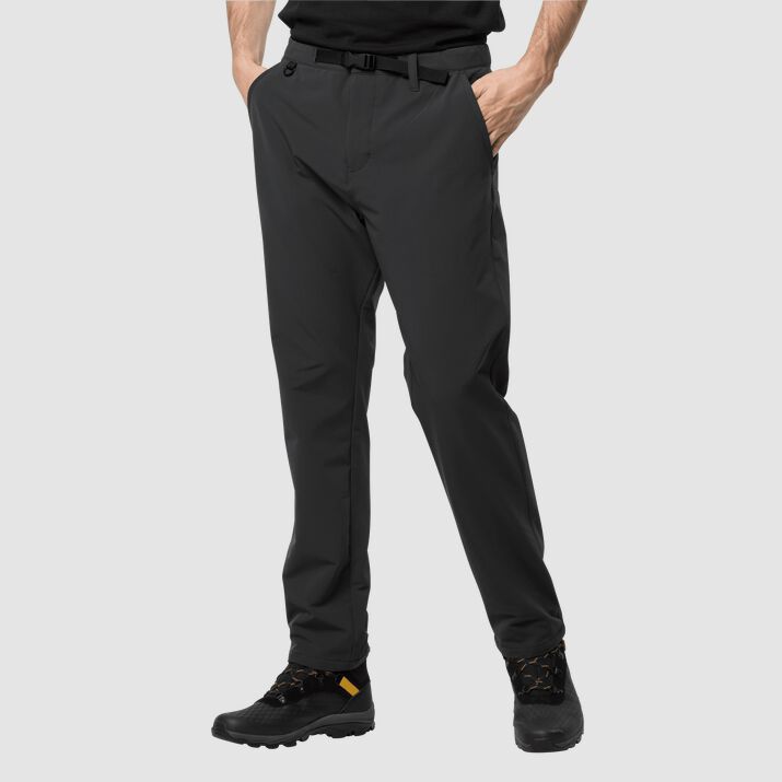 Pantalones Softshell Jack Wolfskin Winter Hombre Negros Mexico-7815491